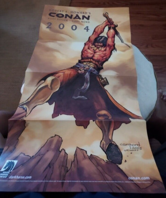 Conan COLOR AD PROMO POSTER FOR DISPLAY. DARK HORSE 2004. 24''X12'' $4SHIP.