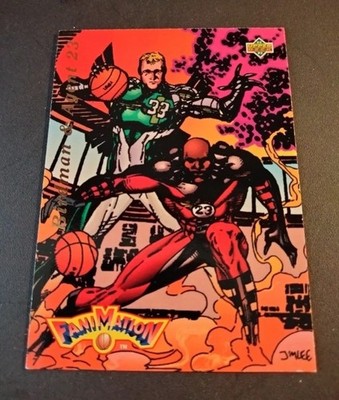 MICHAEL JORDAN/LARRY BIRD #90 BIRDMAN & AGENT 23 - FANIMATION UPPER DECK 1992/93