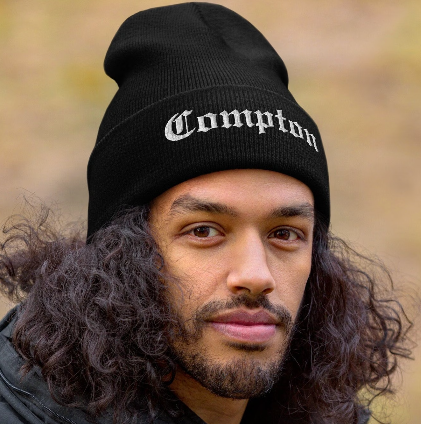 NWA COMPTON Beanie Hat Knitted Embroidered Warm Winter Hats N.W.A. Dr Dre,Eazy E
