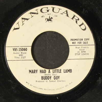 BUDDY GUY: mary had a little lamb / sweet little angel VANGUARD 7'' Single 45 RPM
