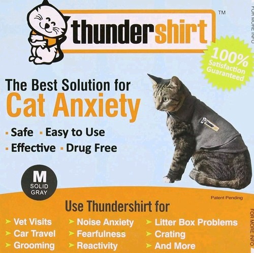 Thundershirt For Cats- Gray, Medium
