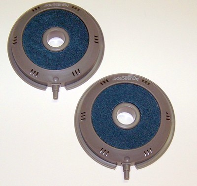 2 (Two Pk) Universal Replacement Air Stone for Pond/Aquarium aeration-pair-discs