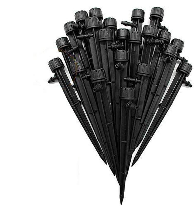 Adjustable Irrigation Drippers 360 Degree Water Flow for 4/7Mm Tube 50PCS