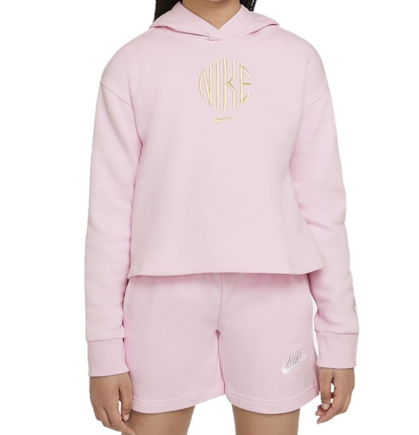 

Худи из розовой пены Nike Girls Sportswear French Terry, разные размеры, Розовый