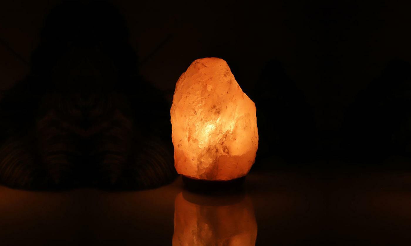 2-5lbs Crystal Himalayan Rock Night Light Air Purifier Salt Lamp