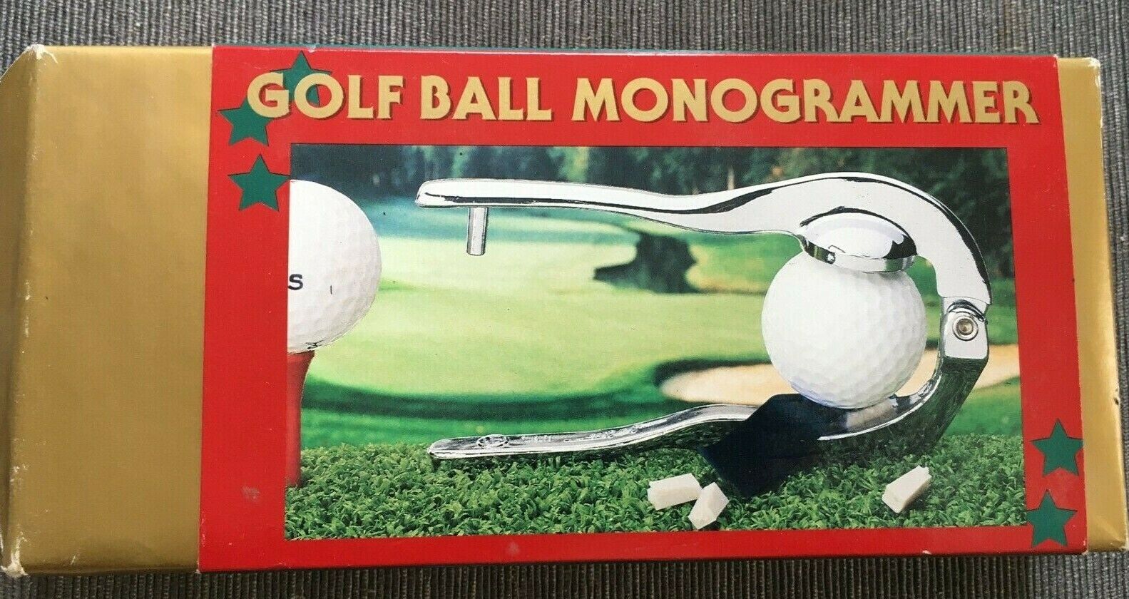 Park Avenue Golf Ball Monogrammer Kit Chrome plated press 2 se...