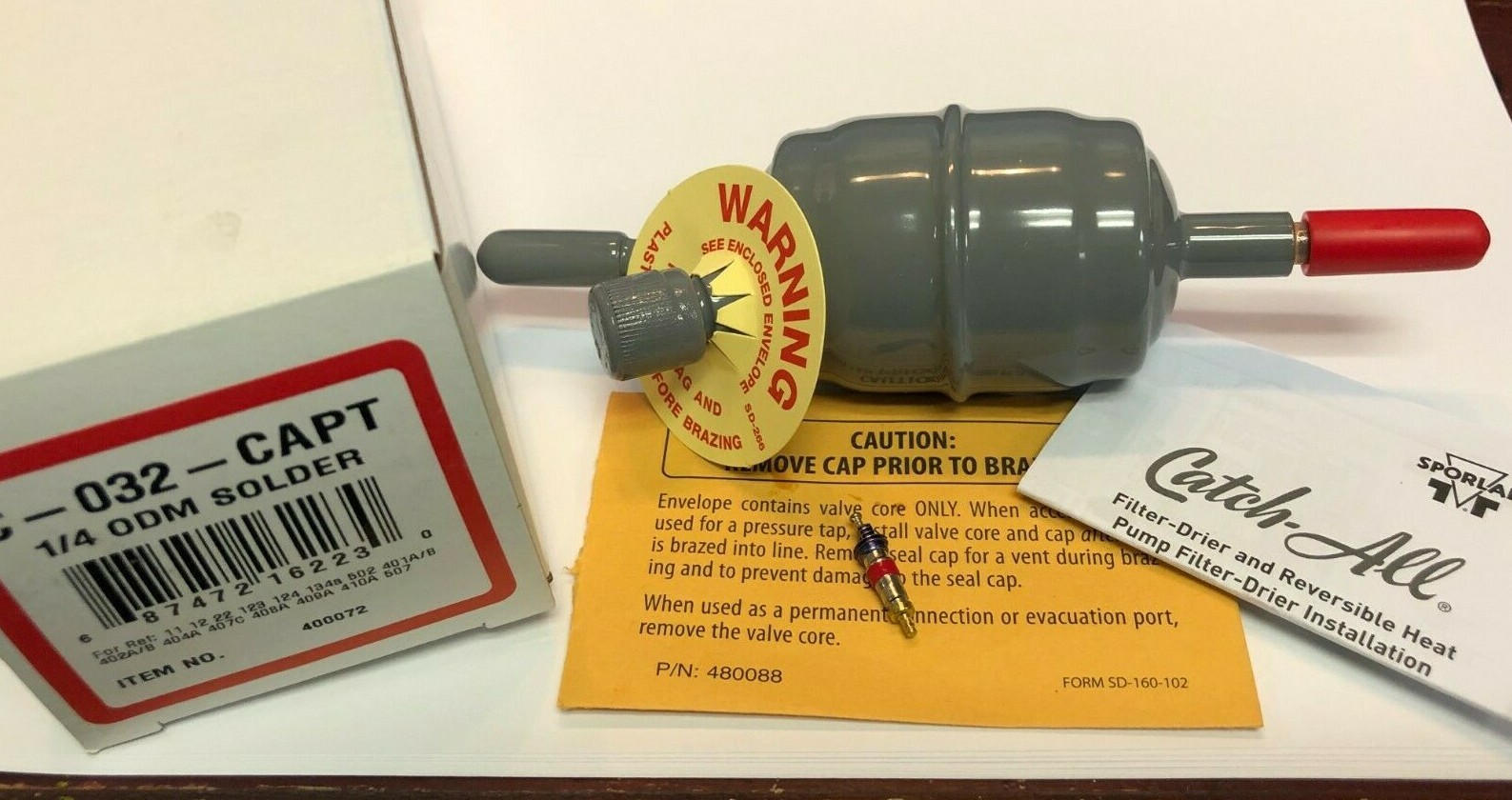 Capillary Tube Refrigeration System Filter Drier, With Service