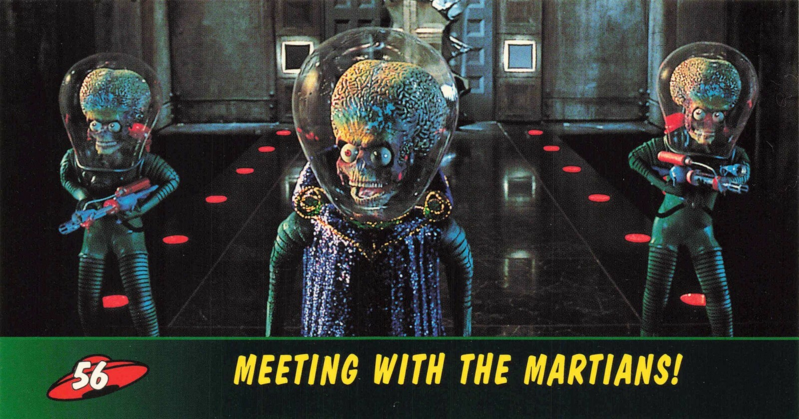 Mars Attacks! 1996 Topps Widevision # 56 Meeting with the