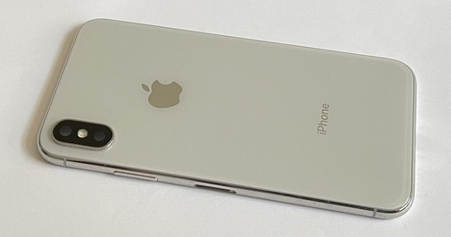 Genuine Apple iPhone X Silver Housing Frame Back Cover w