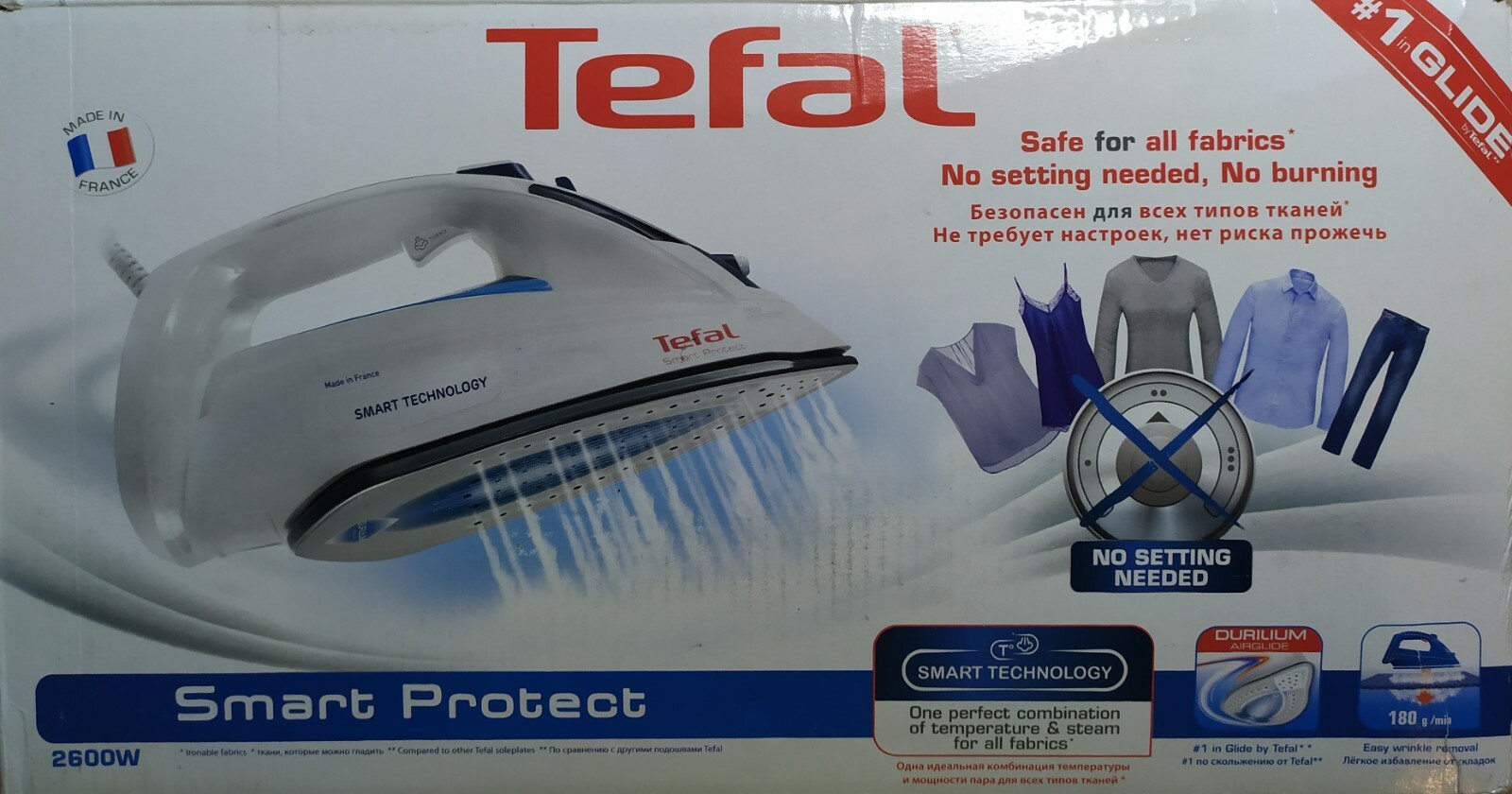 Tefal Smart Protect FV4980 Dampfbügeleisen-Ausstellungsstück OVP