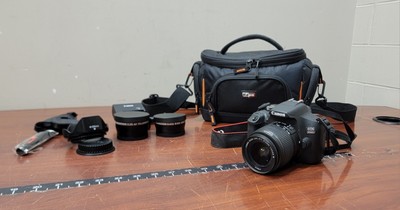 Canon EOS 2000D 24.1MP DSLR Camera + Canon EF-S 18-55mm III f3.5-5.6 Camera Lens