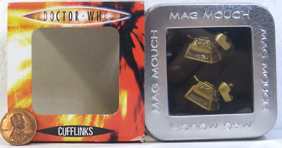 BBC Dr. Who Mag Mouch Cufflinks Featuring K-9 (Rare) 2004   TBS