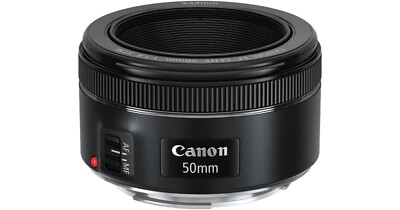 Canon EF50mm f/1.8 STM Standard Prime Lens for EOS DSLR Cameras Black