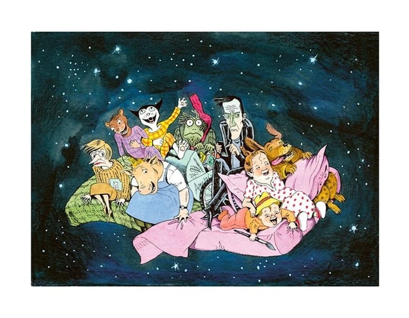 Affiche InÃ©Dite TirÃ©E De L'Album Ce Soir C'Est Cauchemar... De Nicole Claveloux