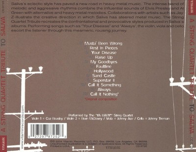 YA BABY! STRING QUARTET/VITAMIN STRING QUARTET - THE STRING QUARTET TRIBUTE TO S