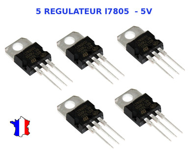 5 REGULATEUR  L7805CV / LM7805 / L7805 - 5V / TO220