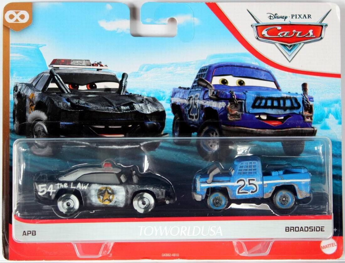 カーズ　マテル　Broadside 2019 Disney Pixar Cars THUNDER HOLLOW APB & Broadside GKB82