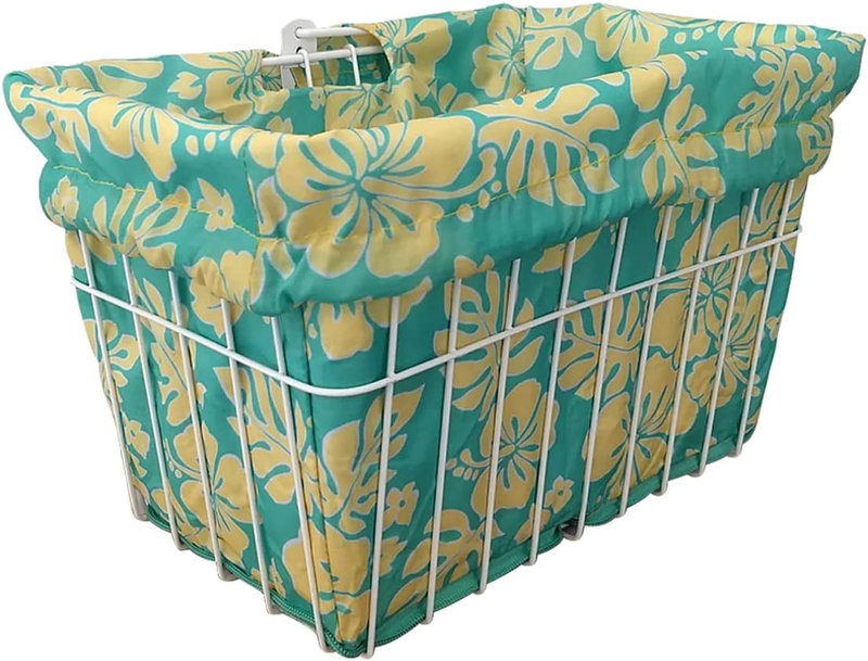 Bicycle Basket Liner Tote,Beach Cruiser Basket Cover, Ebike Front Wire or Wicker
