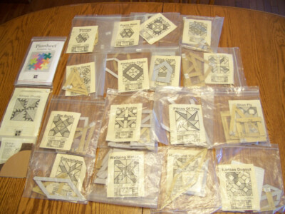Huge Lot 19 Kits Quilt Rite and Flynn Hard Plastic Quilt Templates
