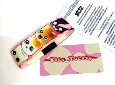 ZOX **STAY TOASTY** Silver Strap Small NIP Wristband w/Card