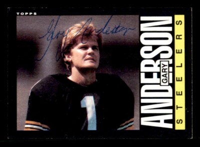 1985 Topps Football #353 Gary Anderson Signed Autograph (no COA) *d2