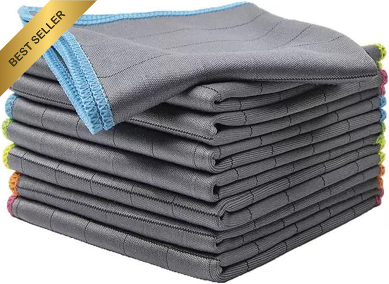 Microfiber Cleaning Cloths,Reusable Washable Dish Cloth, Streak Free Cleaning Ra