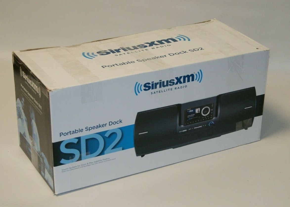 SiriusXM-SD2 Portable Speaker Dock~New in opened box~W/ $30 Prepaid Sirius Card!