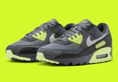 Nike Air Max 90 Smoke Grey Light Lemon Twist DM0029-012 Men New