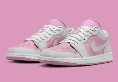 Nike Air Jordan 1 Low "Orchid/White/Neutral Grey" Women's Shoe Size