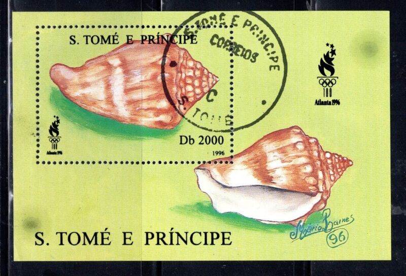 St. Thomas Stamp Scott #1272, 2000d, Olympic Games, Souvenir Sheet Used SCV$9.00