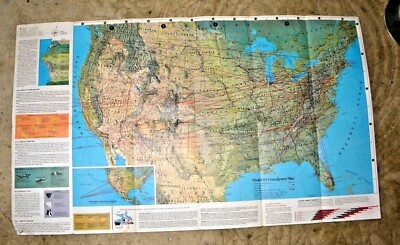 ビンテージ ユナイテッドエアライン アメリカ マップ 1930s' Vintage Airway Map of the United States Map - Gallup Map