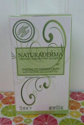 NATURA DERMA ORGANIC MACADAMIA OIL EYE CREAM 0.5 OZ