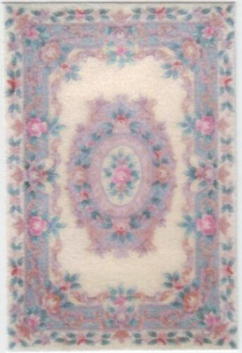 1:48 or 1/4" Scale Dollhouse Miniature Area Rug Approx 1-7/8" x 2-3/4" - 0001876