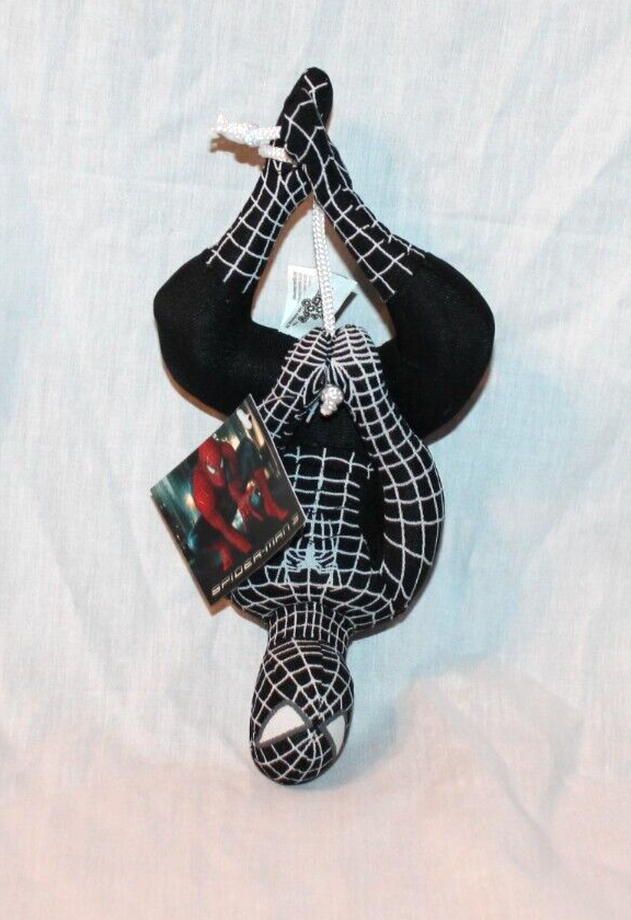 NEW WITH TAG 2006  Black Spiderman 3 Toy Factory Hanging Upside Down 9