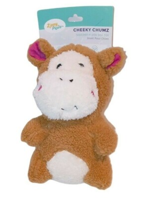Zippy Paws Cheeky Chumz Monkey Squeaker Plush Puppy Canine Dog Toy ZP873