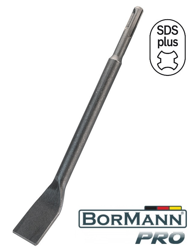SCALPELLO PIATTO A PALETTA PIEGATO 15° ATTACCO SDS PLUS SDS-PLUS 14x250x40 mm