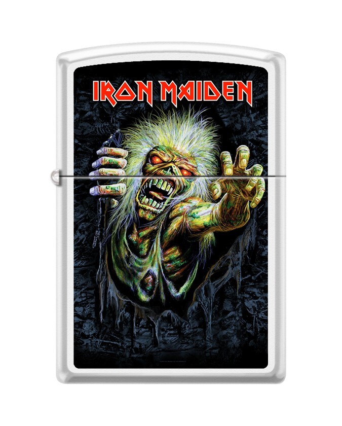 Zippo 6919, Iron Maiden, светящаяся в темноте зажигалка