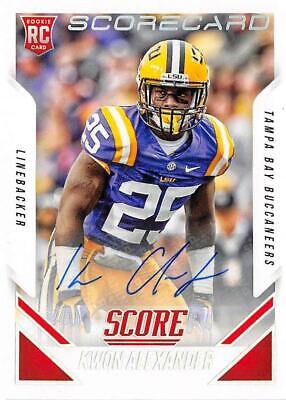 Kwon Alexander autographed Football Card (LSU Tigers) 2015 Score Rookie #360. rookie card picture