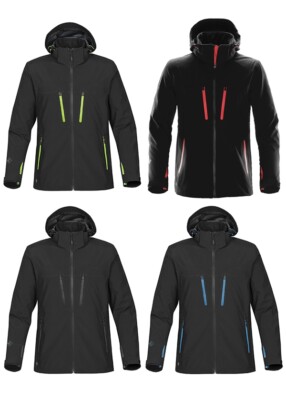 STORMTECH STORMTECH HERREN SOFTSHELL JACKE WINDBREAKER MIT KAPUZE FULL ZIP S-5XL ÜBERGRÖSSE