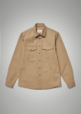 SHOCKOE ATELIER KHAKI FIELD SHIRT - MENS LARGE - MADE IN USA