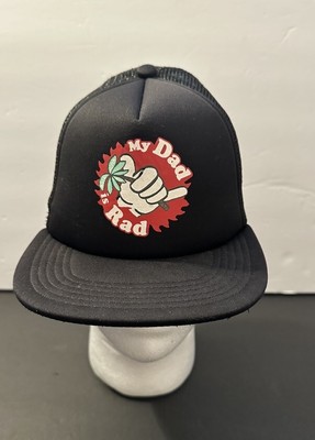 Quicksilver Black Mesh Trucker hat - Snaps adjustable 