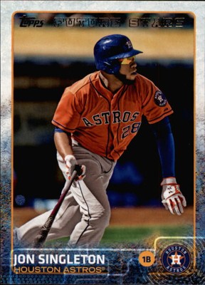 2015 Topps Houston Astros Baseball Card #358 Jon Singleton FS 