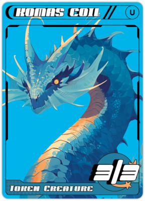 Koma's Coil Custom Token for MTG Magic The Gathering SK150