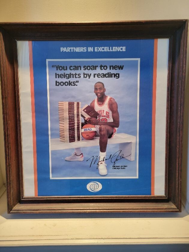 Michael Jordan / AIR JORDAN キャンバスポスター Vintage Poster 1990 Starline NIKE Michael Jordan Just Do It