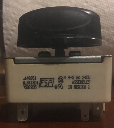 4 Whirlpool Range Surface Element Infinite Switch #3148951, WP3148951, WP3149404