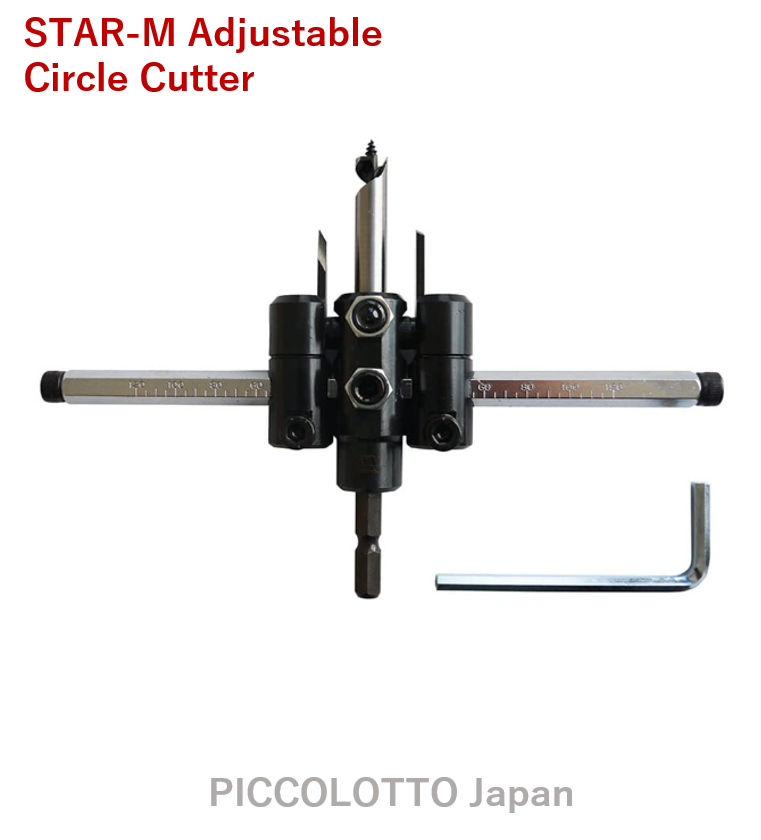 STAR-M Adjustable Circle Cutter 36X For impact drivers Dia