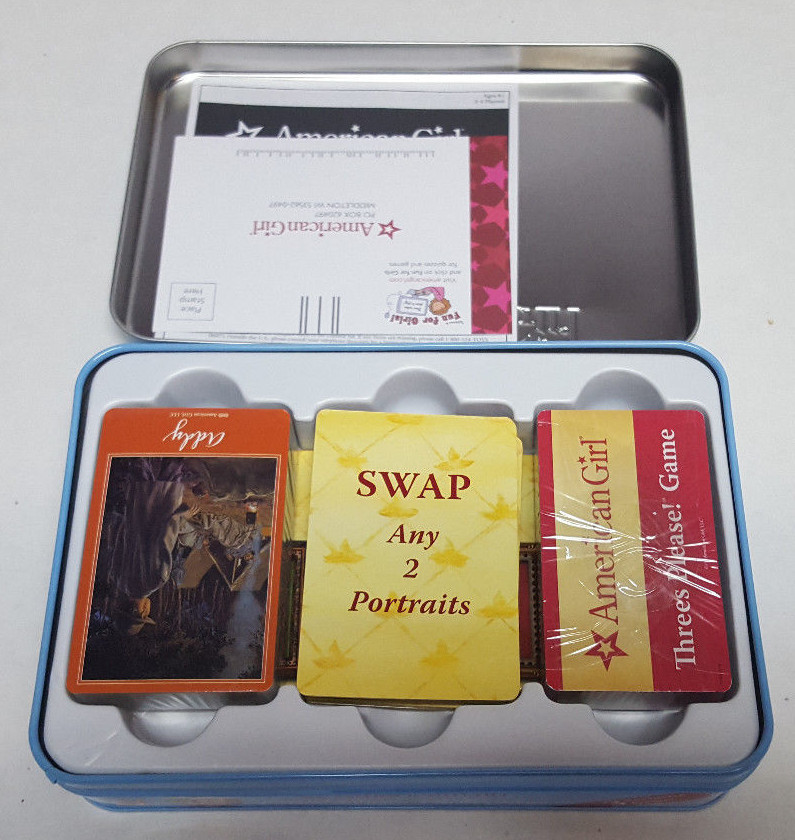 American Girl Card Game Collection with Tin 3 Exclusive Games COMPLETE