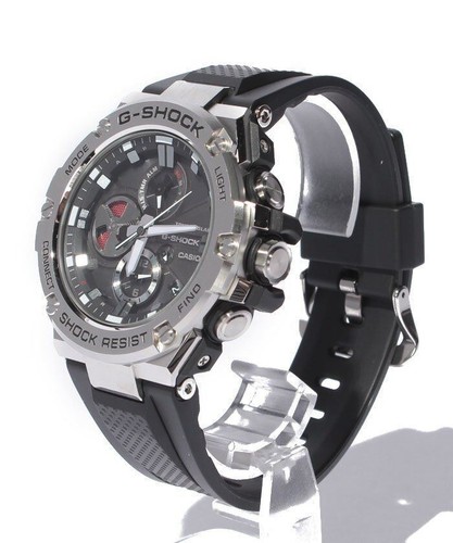 Pre-owned G-shock Casio  G-steel Gst-b100-1ajf Smartphone Link Men's Watch In Box