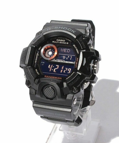 Pre-owned Casio G-shock Gw-9400bj-1jf Master Of Rangeman Solar Radio Men's Watch