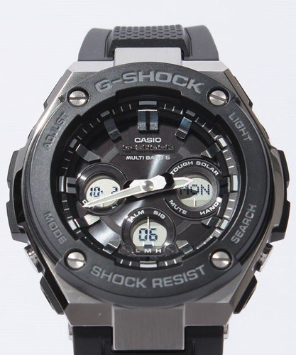 Pre-owned Casio G-shock Gst-w300-1ajf Steel Solar Atomic Radio